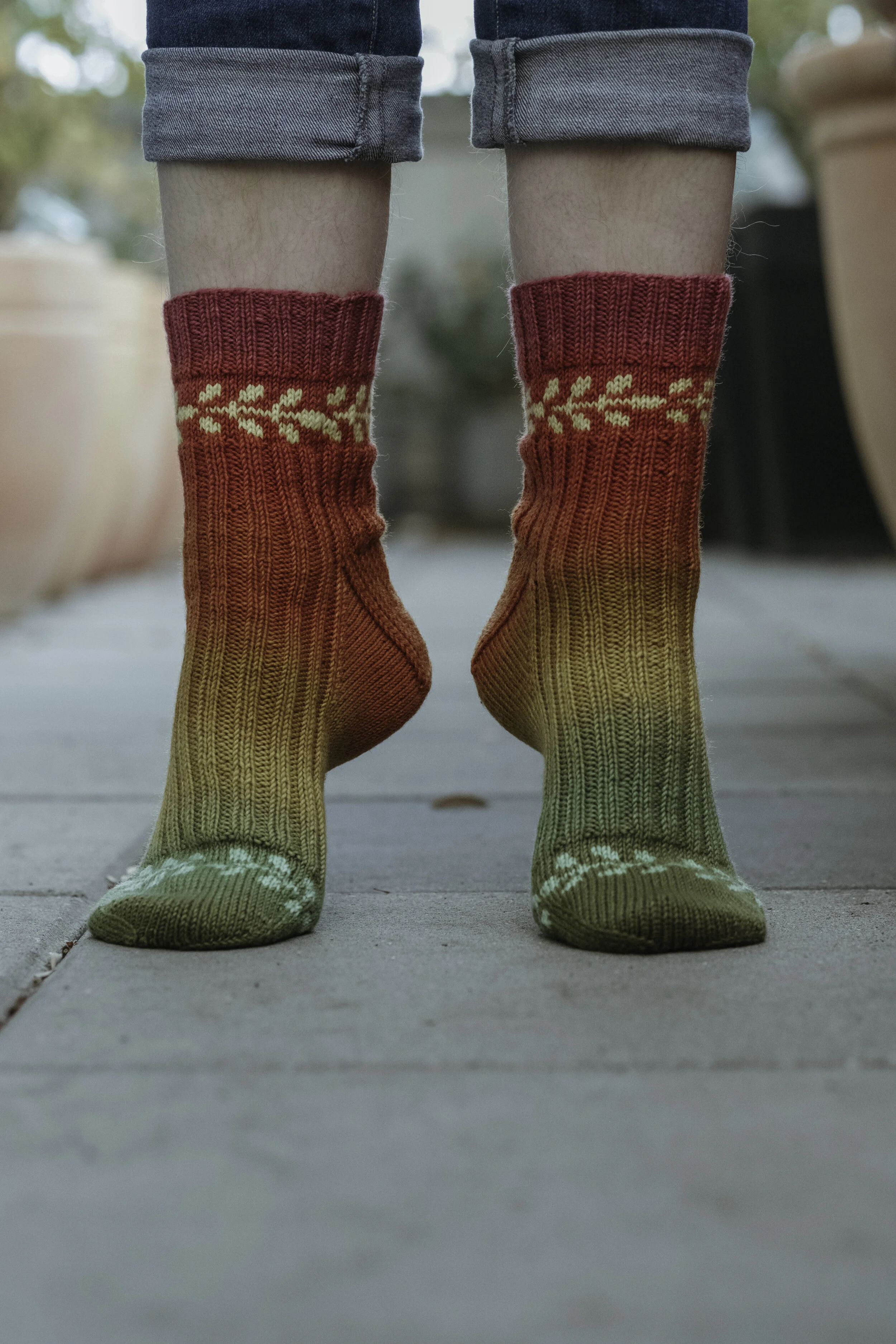 その他 dich henderson / Adrienne knit set (Mix) FO: Wildflower Meadow Socks in Maple — Andrea Rangel